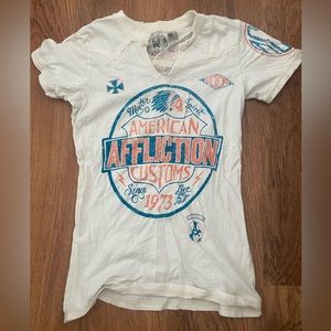 Affliction riding shirt